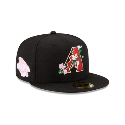 Sapca New Era Arizona Diamondbacks MLB Side Patch Bloom 59FIFTY Fitted - Negrii